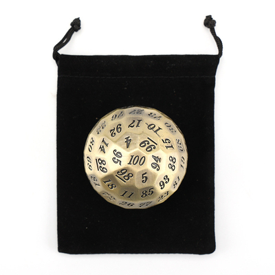 Color Solid 100D Metal Dice Set Dungeon and Dragon DND # RPG # COC