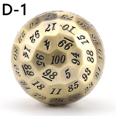 Color Solid 100D Metal Dice Set Dungeon and Dragon DND # RPG # COC
