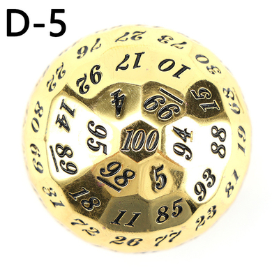 Color Solid 100D Metal Dice Set Dungeon and Dragon DND # RPG # COC
