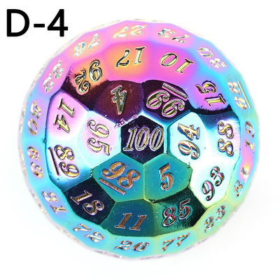 Color Solid 100D Metal Dice Set Dungeon and Dragon DND # RPG # COC