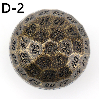 Color Solid 100D Metal Dice Set Dungeon and Dragon DND # RPG # COC