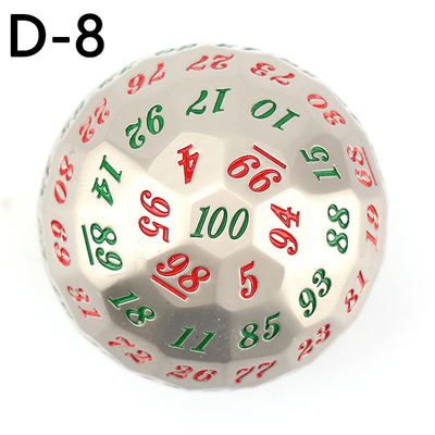 Color Solid 100D Metal Dice Set Dungeon and Dragon DND # RPG # COC