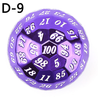 Color Solid 100D Metal Dice Set Dungeon and Dragon DND # RPG # COC