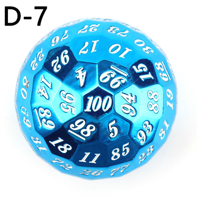 Color Solid 100D Metal Dice Set Dungeon and Dragon DND # RPG # COC