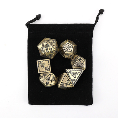 Điện áp Vintage màu Bạch tuộc kim loại Dnd Dice Set Rồng và rồng cờ vua trò chơi xúc xắc