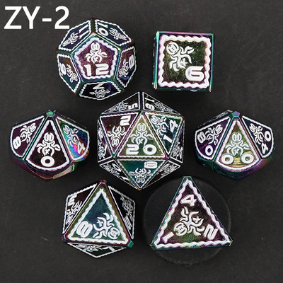 Điện áp Vintage màu Bạch tuộc kim loại Dnd Dice Set Rồng và rồng cờ vua trò chơi xúc xắc
