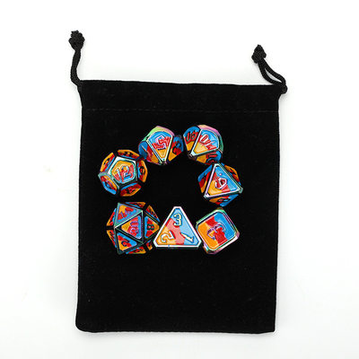 Đồ đốm kim loại và nhựa tùy chỉnh D20 trò chơi D &amp; D đa giác DND số đốm đặt RPG số đốm