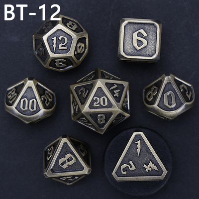 Đồ đốm kim loại và nhựa tùy chỉnh D20 trò chơi D &amp; D đa giác DND số đốm đặt RPG số đốm