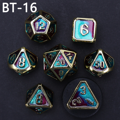 Đồ đốm kim loại và nhựa tùy chỉnh D20 trò chơi D &amp; D đa giác DND số đốm đặt RPG số đốm