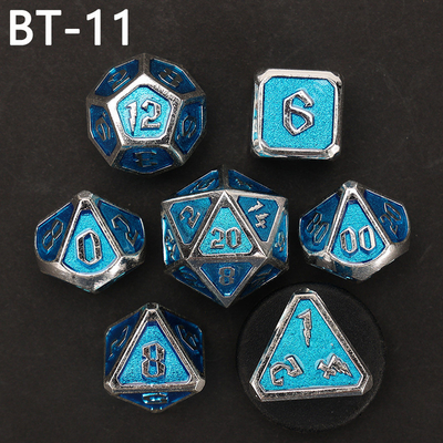 Đồ đốm kim loại và nhựa tùy chỉnh D20 trò chơi D &amp; D đa giác DND số đốm đặt RPG số đốm