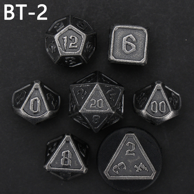 Đồ đốm kim loại và nhựa tùy chỉnh D20 trò chơi D &amp; D đa giác DND số đốm đặt RPG số đốm