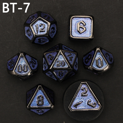 Đồ đốm kim loại và nhựa tùy chỉnh D20 trò chơi D &amp; D đa giác DND số đốm đặt RPG số đốm