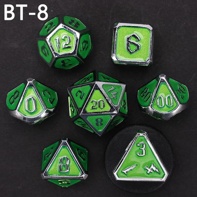 Đồ đốm kim loại và nhựa tùy chỉnh D20 trò chơi D &amp; D đa giác DND số đốm đặt RPG số đốm
