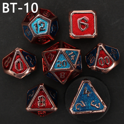 Đồ đốm kim loại và nhựa tùy chỉnh D20 trò chơi D &amp; D đa giác DND số đốm đặt RPG số đốm