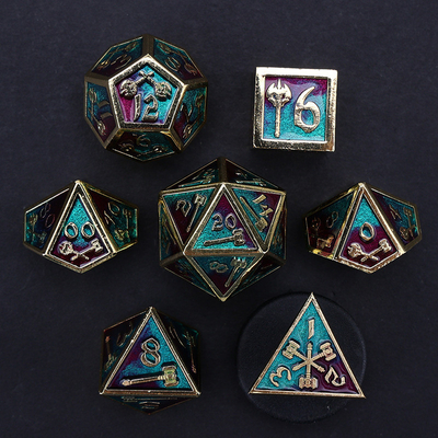 Đặt xúc xắc đa diện tùy chỉnh trò chơi xúc xắc nhập vai RPG Dungeon và Dragon Dice Set board game