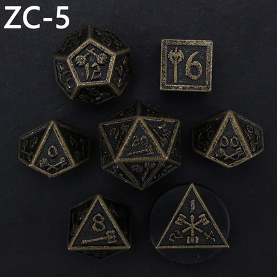 Đặt xúc xắc đa diện tùy chỉnh trò chơi xúc xắc nhập vai RPG Dungeon và Dragon Dice Set board game
