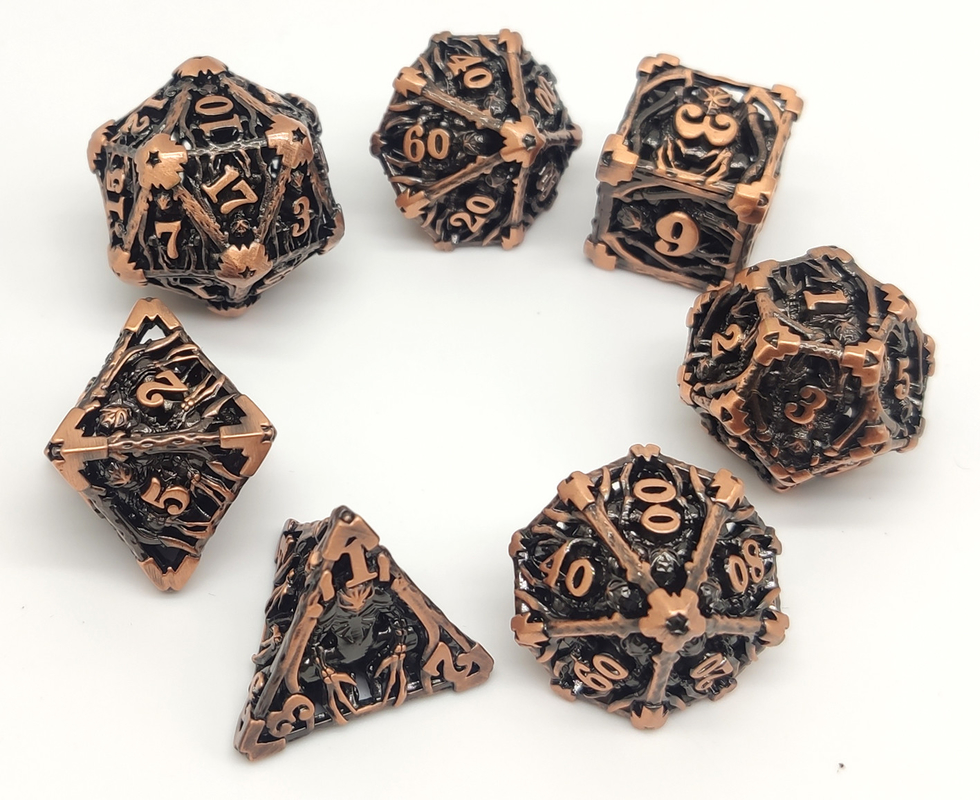 Các cạnh sắc nét gọn gàng Mini RPG Xúc xắc DND được chạm khắc bằng tay bền cho thế giới man rợ