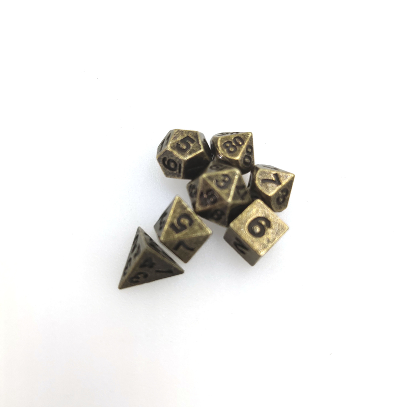 Custom màu sắc nhựa Mini Polyhedral Dice Set cho quà tặng và bộ sưu tập