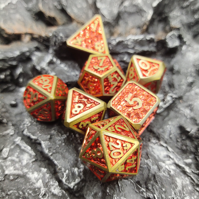 Phép thuật thu thập Mini RPG Xúc xắc DND Sang trọng cho trò chơi gia đình Khối đa diện kim loại