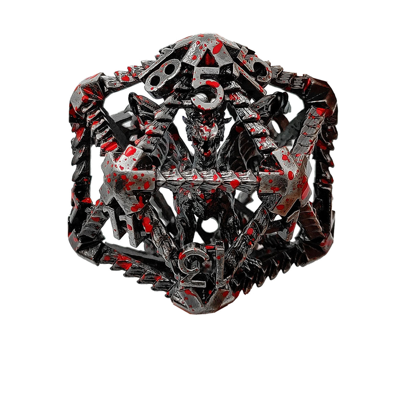 20 mặt kim loại đá rỗng D20 DND quy mô lớn RPG đa diện Dungeons And Dragons