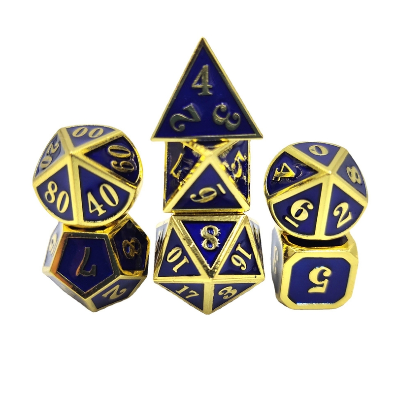 DND RPG Mini Metal Dice Running Group Game Đối với các trò chơi trên bảng đa mặt