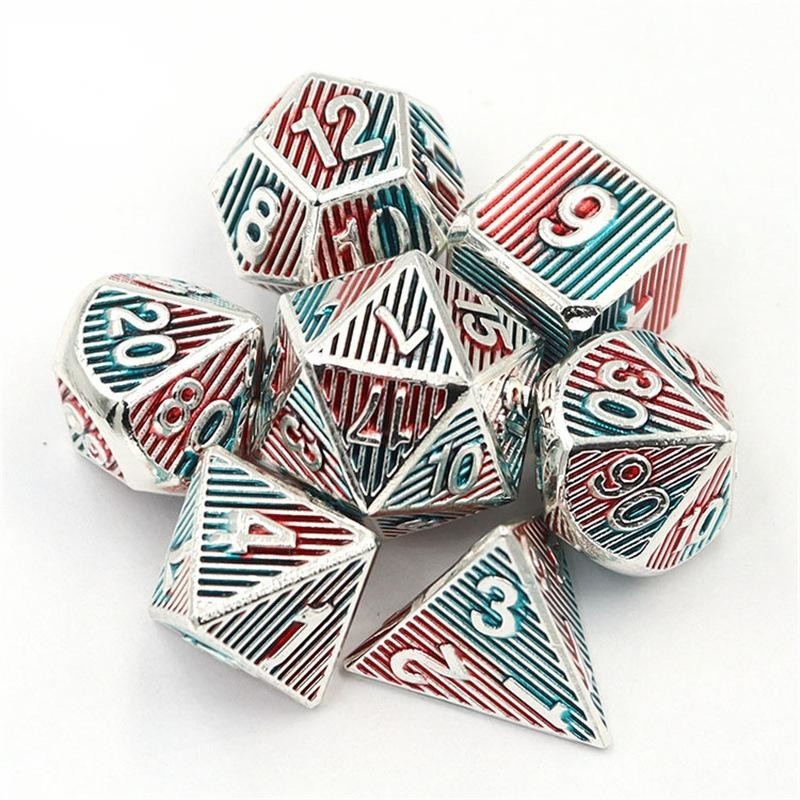 Digital Metal RPG Dice Color Vertical Strip Dnd Coc Phong cách sang trọng