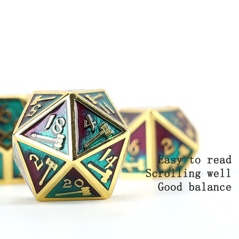 Đặt xúc xắc đa diện tùy chỉnh trò chơi xúc xắc nhập vai RPG Dungeon và Dragon Dice Set board game