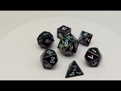 Polyhedron Black Metal DND Dice Nhiệt độ cao không độc hại