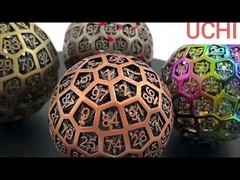 Xúc xắc kim loại D100 (DND) RPG bi lăn bóng trên máy tính để bàn đa rồng và ngục tối